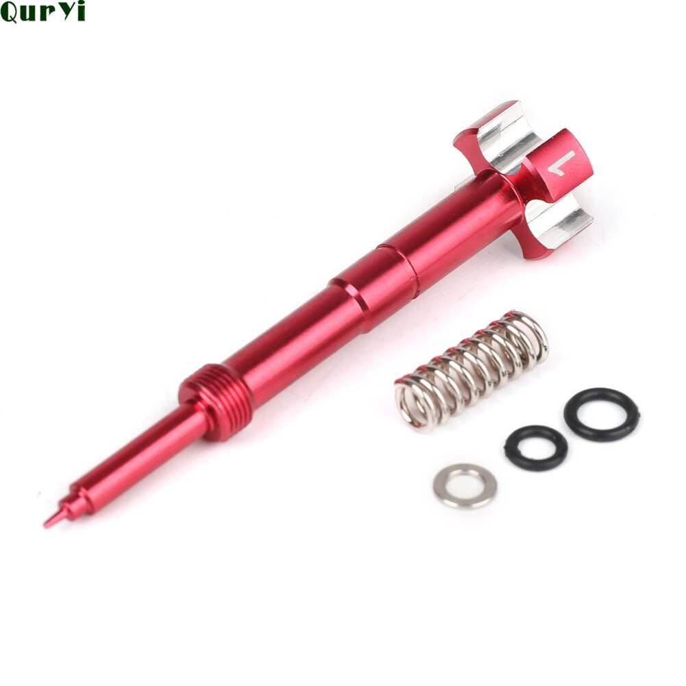 Tornillo de mezcla de combustible para carburador de aire fácil ajustable para motocicleta ATV Dirt Bikes FCR MX Carby Motor 4 tiempos: red