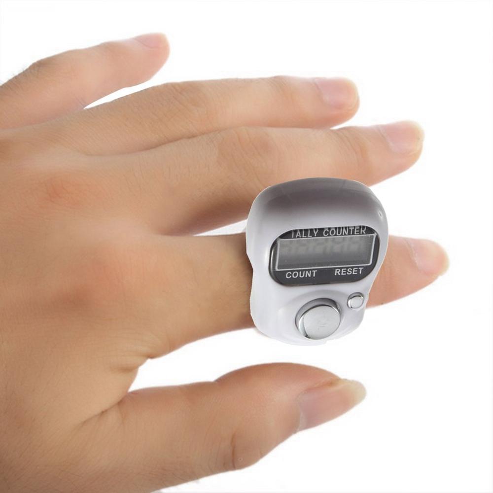 Thumb ring electronic display counter Buddha mechanical 0-99999 (5 digits) plastic counter Stitch Marker row finger counter