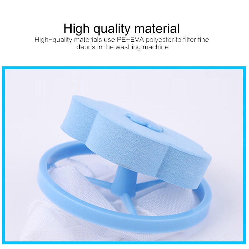 Épilation capteur filtre maille poche nettoyage balles sac collecteur de fibres Machine à laver filtre blanchisserie balles disques