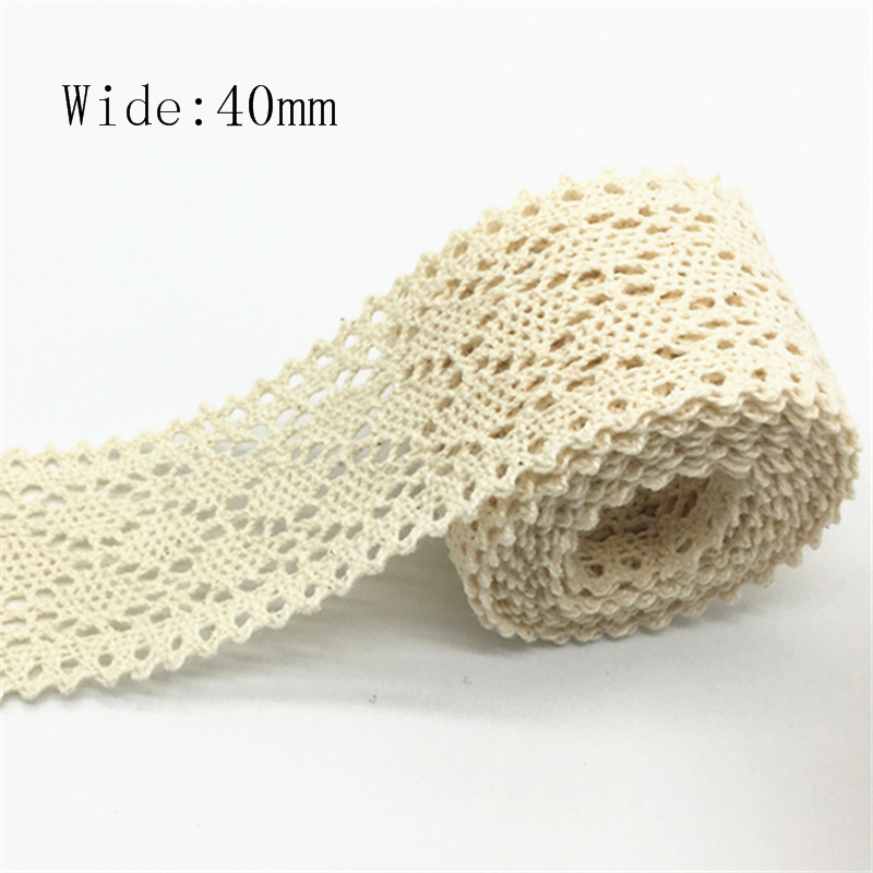 2 yards 100% Katoen Kant Lint Voor Kleding Naaien Stof Ivoor Trim Katoen Gehaakte Kant Stof Lint Handgemaakte Accessoires: Gun Metal