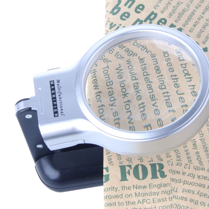 3X Desktop Handheld Lezen Vergrootglas Vergrootglas Lens Met Led-verlichting