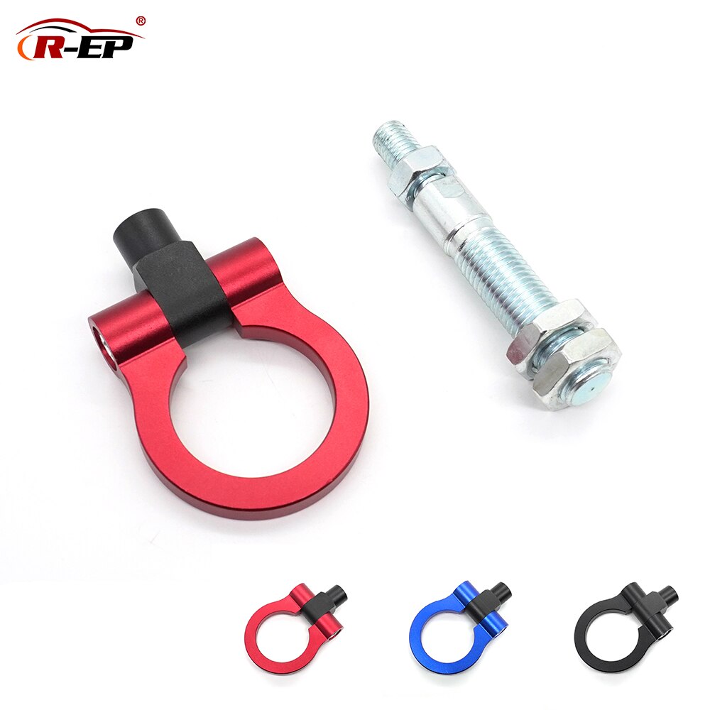 R-EP Tow Hook trailer hook Red Folding Ring Racing Heavy Duty Durable And Super Strength for Hyundai Veloster