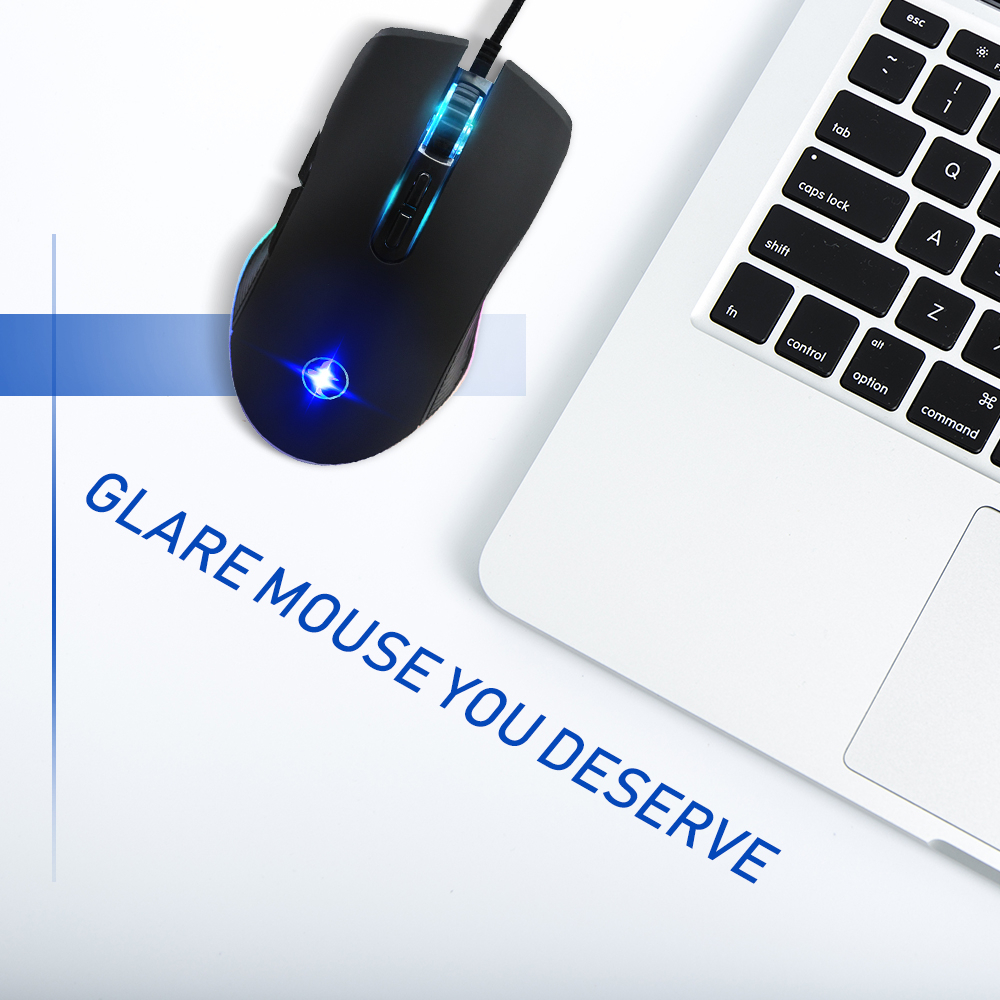 Computer Verdrahtete Maus Typ-C Optische Büro Maus 7D Ergonomisches Gamer Mäbenutzen 3200DPI RGB Spielen Mause Hintergrundbeleuchtung für Laptop PC