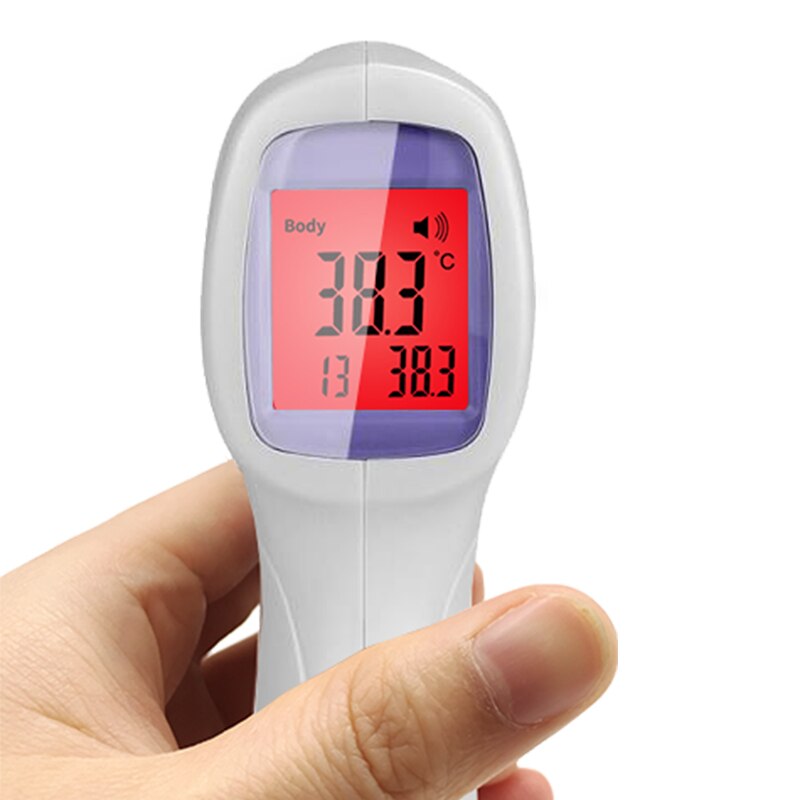 Non-contact Infrarood Menselijk Thermometer Voor Volwassenen En Kinderen Drie-Kleur Backlight Geheugen Opslag