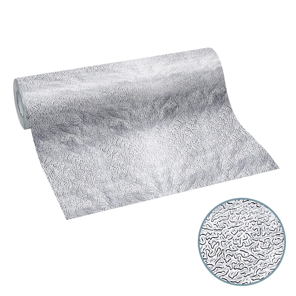 Adesivos de folha de alumínio para cozinha, folha de alumínio adesiva para decoração de casa, papel de parede à prova d'água para móveis, 500cm x 40, 1 rolo cm: Azul
