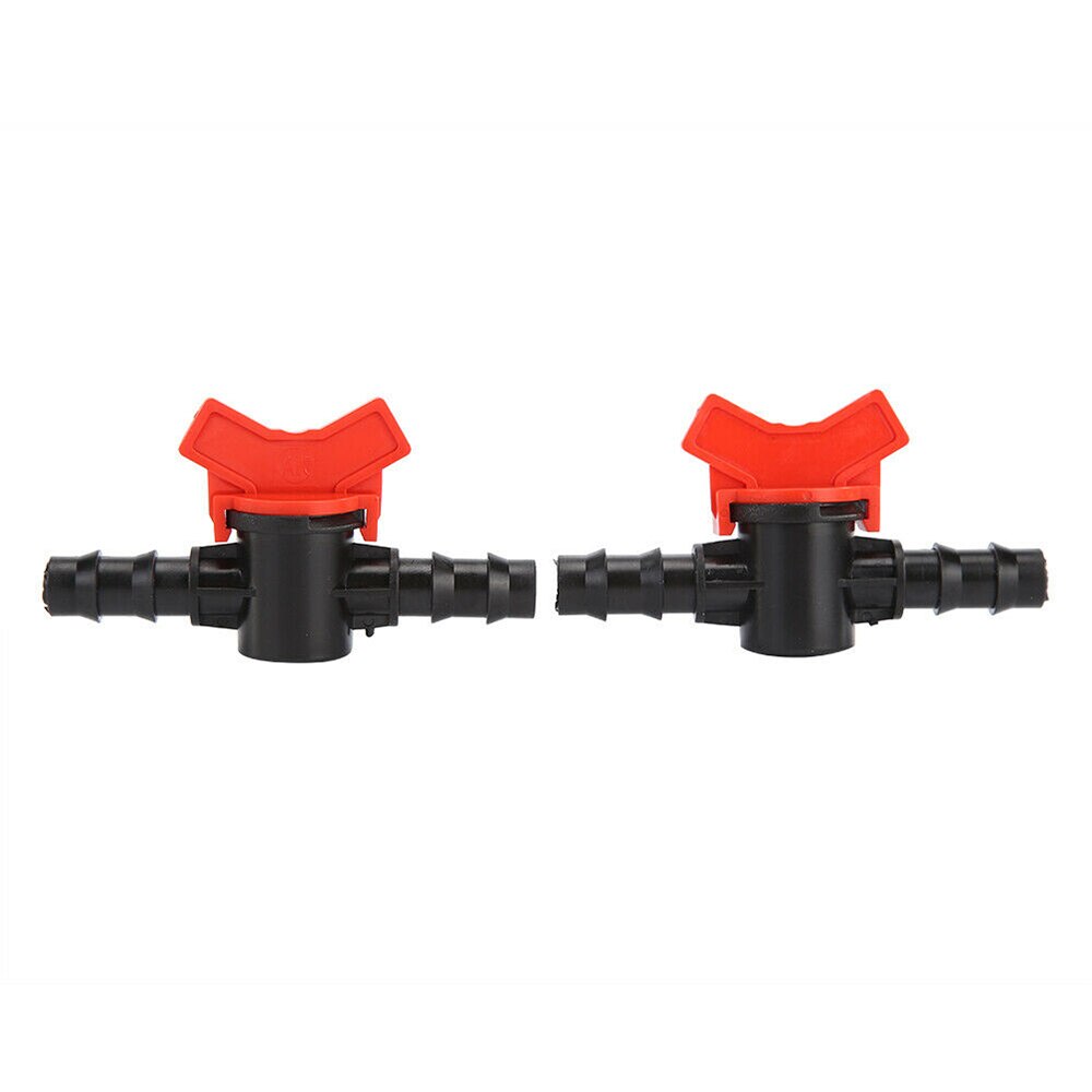 10PCS 16mm Hose Garden Irrigation Water Valve Plastic Barbed Waterstop Connector Plastic Barbed Water Stop Connector For Hose