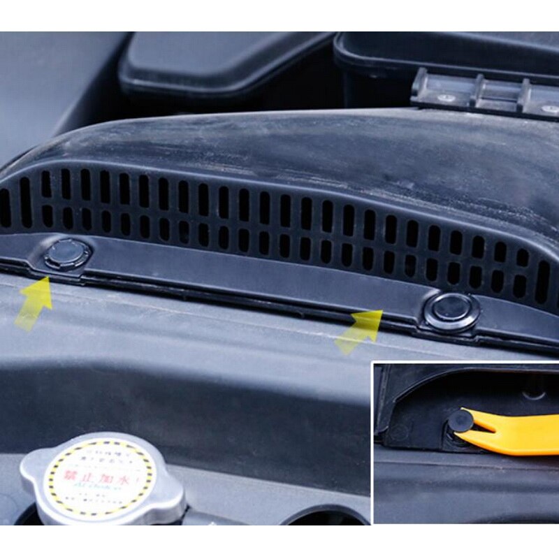 Tonlinker dækning klistermærker til outlander  -18 bil styling 1 stk abs plast bilmotor luftindtag beskyttelse dækning klistermærker