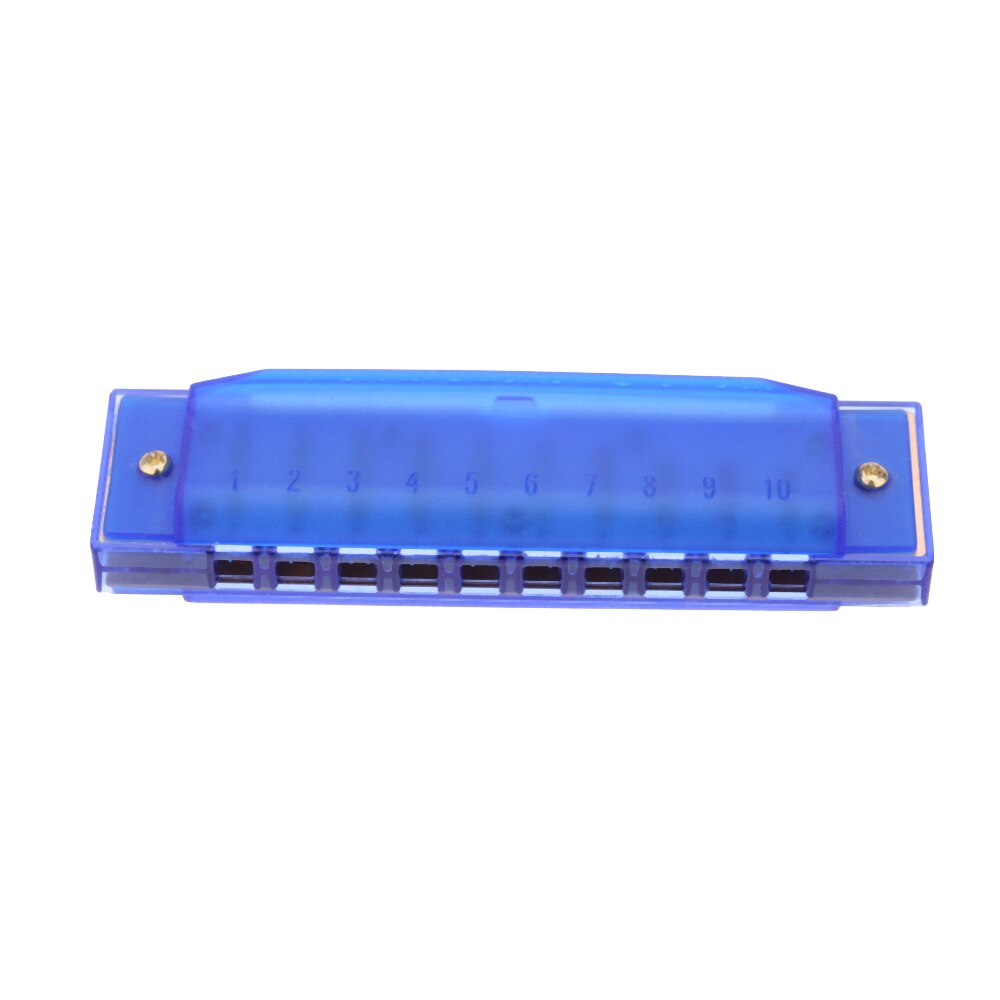 Musical Instrument 10 Holes Diatonic Harmonica Blues Harp Mouth Organ Key of C Reed Instrument with Case Kid