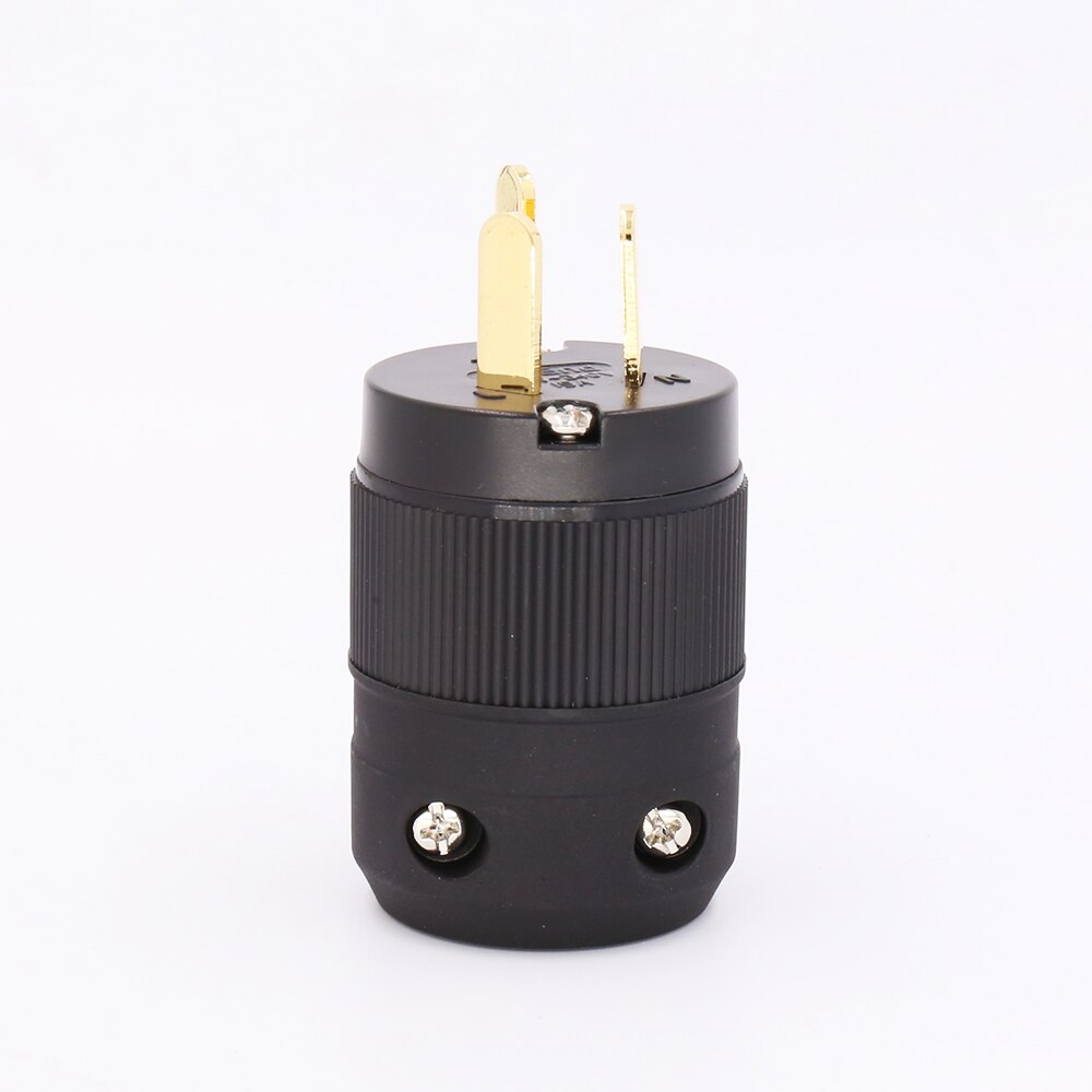 HI Fi Gold plated AU NZ CN HIFI POWER CONNECTOR Hi-End Rhodium Plated AU Mains Power Plug Male Copper Connector Cable Cord 3 Pin
