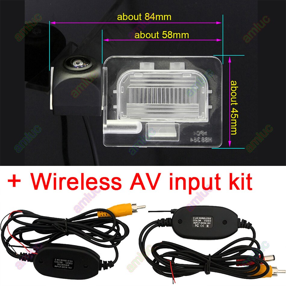 For Kia K5 Optima JF Forte K3 Cerato YD Cerato Rio Car Reverse Parking Rear View Wireles Vehicle Camera: fish eye wireless