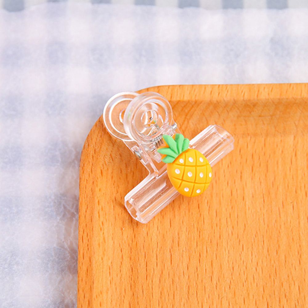 Plastic Index Klem Bindmiddel Clip Pagina Houder Cartoon Snacks Afdichting Clip Transparante Clip Paperclip Bindmiddel Clips