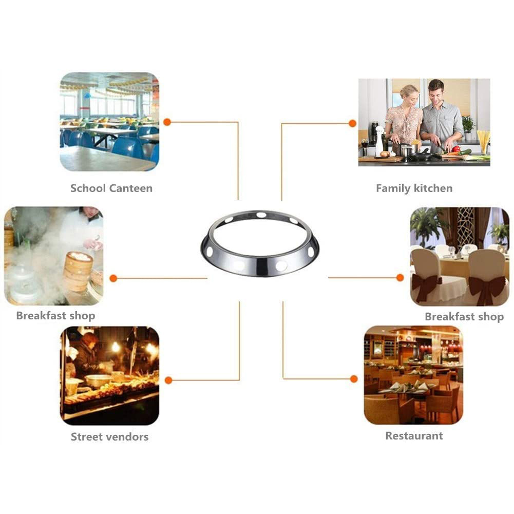 Universal Round Bottom Wok Ring Stand, Pan Suporte Rack, apto para fogão a gás, frigideiras, cozinha