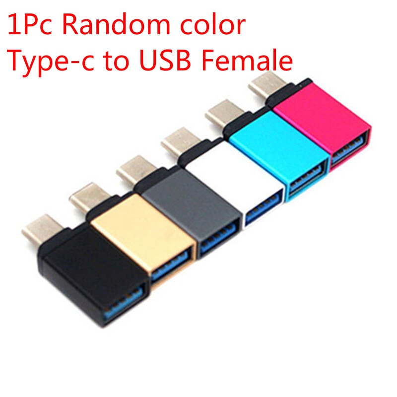 Tipo-c USB 3,1 macho Host a USB hembra Cable adaptador OTG convertidor de carga para teléfonos Android Tablet PC con función de OTG: 1Pc Random color