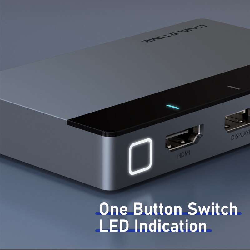 Kaapeliaika 4 in 1 langaton projektori hdmi 4k 60hz hdr mini dp hub led-valon kytkin tietokoneeseen kannettavaan tietokoneeseen lenovo hdmi kytkin  c370