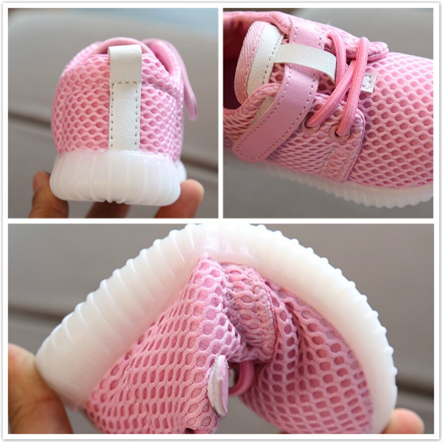 -né enfant en bas âge bébé garçons filles enfants lumineux baskets éclairer chaussures chaussures LED