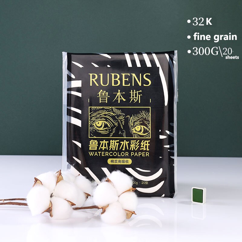 100% Katoen Aquarel Papier/Aquarel Sketchbook 300G Katoen Pulp Afdichting Lijm Schilderen Papier Voor Art Kunstenaar Tekening Suppl: A