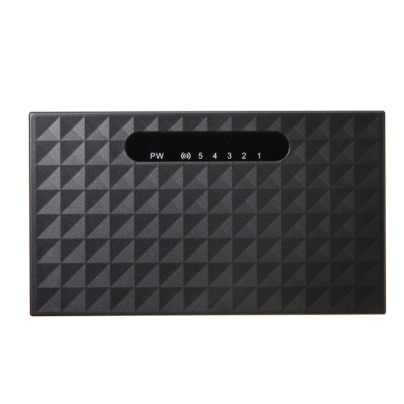Ethernet internett-svitsjer hub lan nettverkskabel switch splitter shunt 5 port 10/100 mbps m/ strømadapter