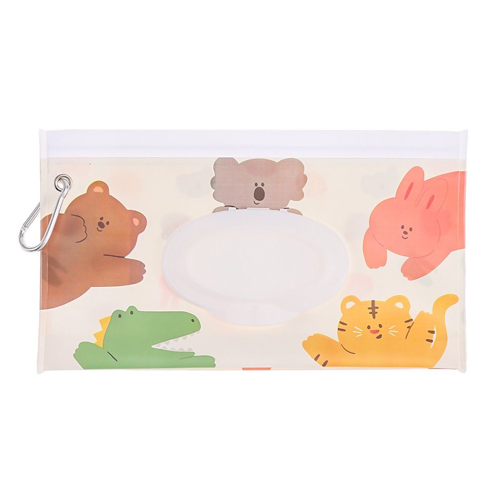Eva Baby Nat Doekje Draagbare Gesp Doekjes Houder Case Flip Cover Snap-Strap Herbruikbare Navulbare Natte Doekje Buitensue Doos: Geel