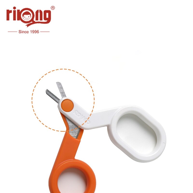 Baby Nagelverzorgingsset - Roestvrij Staal Trimmer & Schaartje - Effen Patroon
