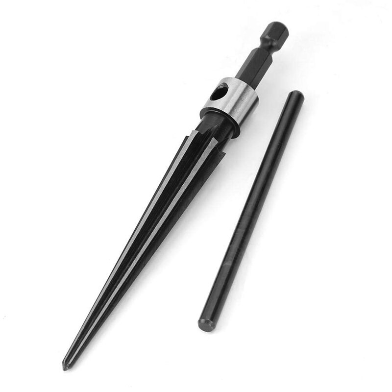 Taper Reamer 3-1m Hex Shank Reamer Fluted Hand Held Steel Bridge Pin Hole Chamfer Woodworking Cutting Tool Core Drill Bit Ream