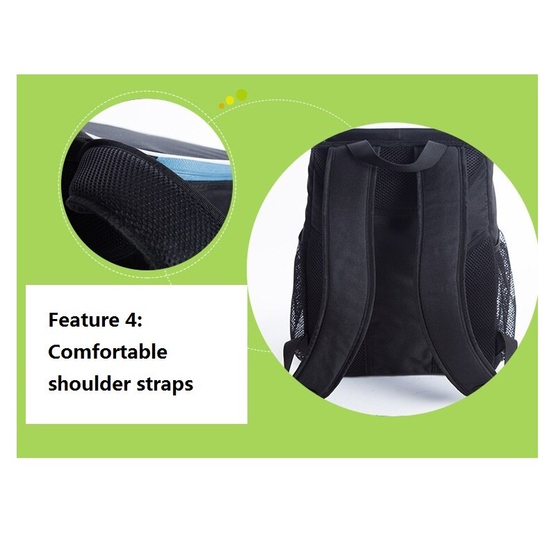 Zwarte oxford grote koeltas thermo lunch picknick box geïsoleerde cool rugzak ijslaag auto verse carrier thermische schoudertassen