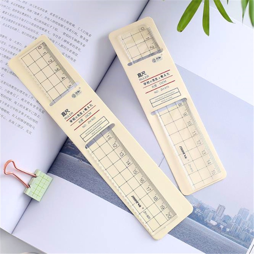 1 st 15cm 18cm 20cm transparent enkel linjal akryl linjaler enkel stil lärande brevpapper ritning leveranser