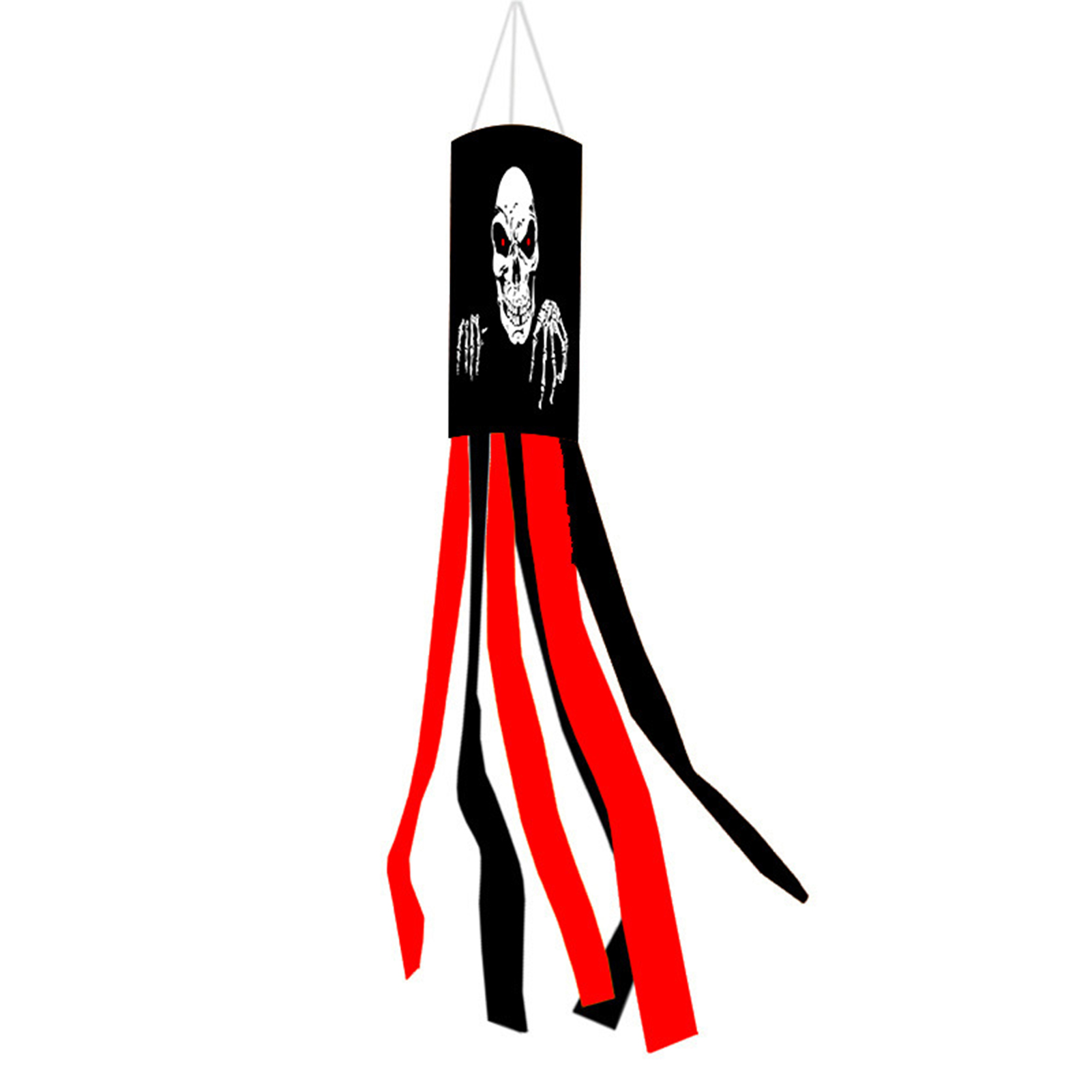 Halloween Windsock Flag Halloween Wind Lamp Ghost Sock Decorations Outdoor 39 In Compact Size Ghost Windsocks Decorations: Beige
