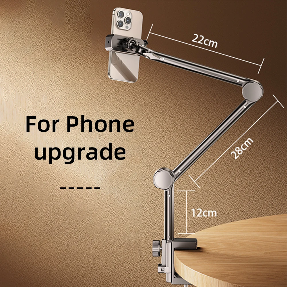 Soporte para tableta para cama iPad Stand 360 ° Soporte giratorio para tableta y cama con brazo de metal de 90 cm para soporte para tableta y teléfono de 4,7 ~ 12,9 pulgadas