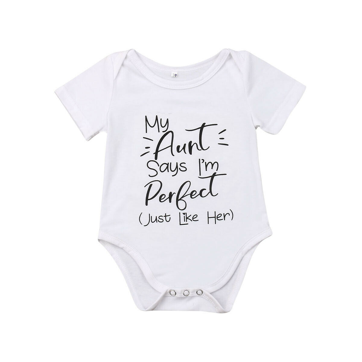 Baby dreng piger min moster bodysuit tøj outfit babygrow bomuld