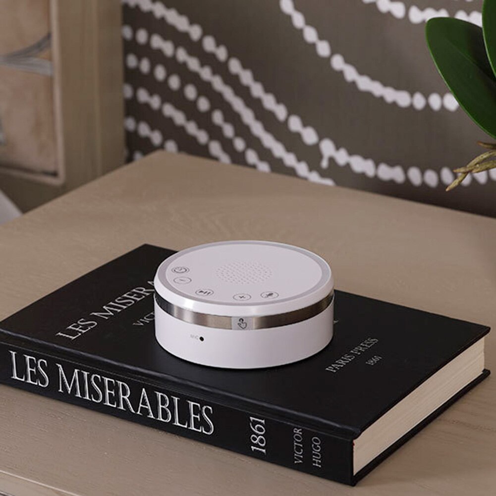 Portable White Noise Sleep Instrument Decompression Hypnotic Home Sleep Monitor Aid with Multifunctional Timing Breathing Light
