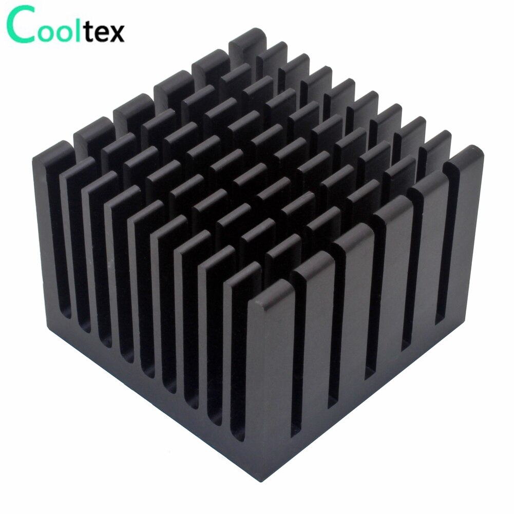 2 stuks 40 x 40 x 30mm aluminium koellichaam radiator koellichaam koeling voor elektronische chip led met thermisch geleidende dubbelzijdige tape