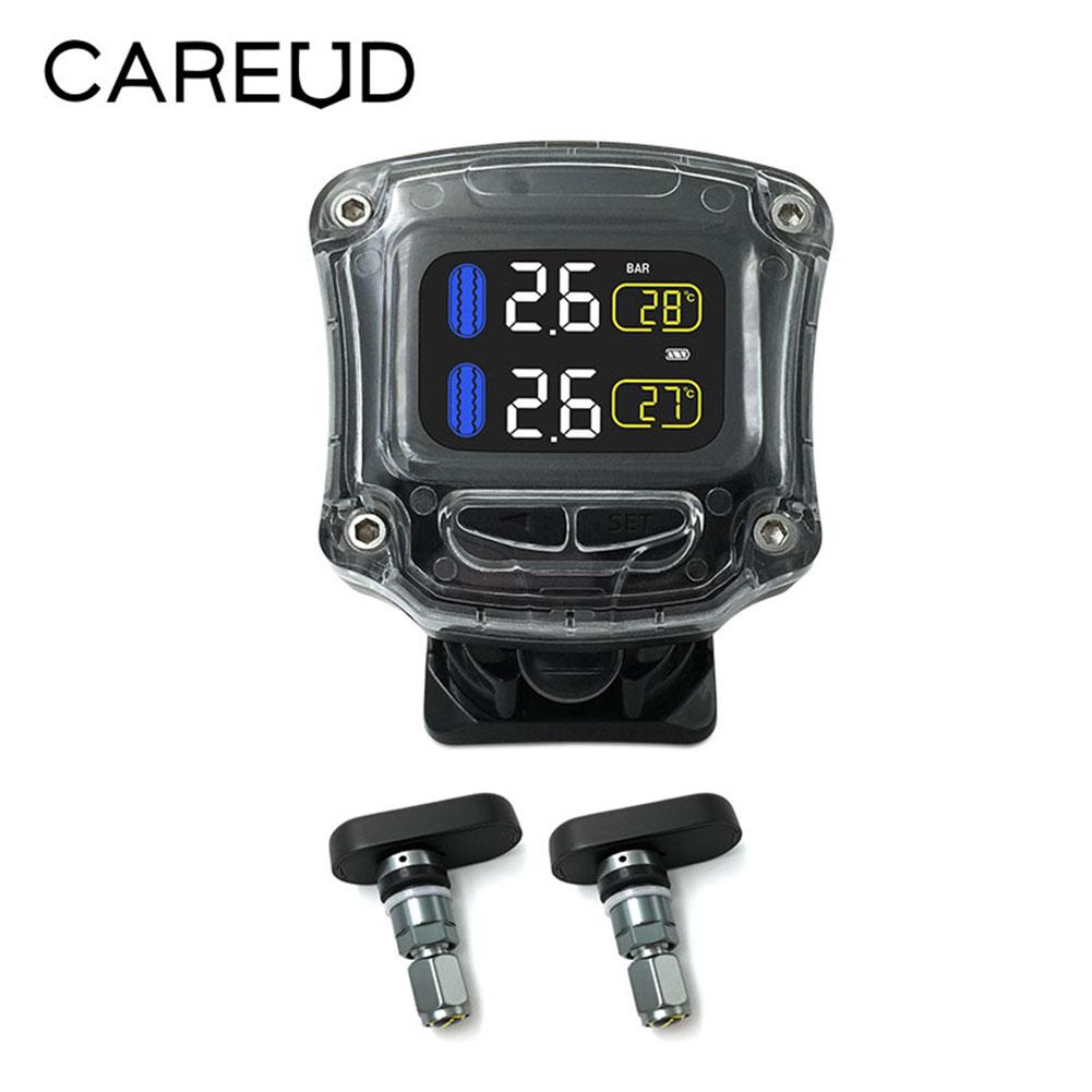 M3-B Drahtlose Motorrad TPMS Reifen Druck Überwachung System Externe Sensoren Interne Sensor LCD Anzeige Echtzeit Kontrollausrüs: extern Sensoren