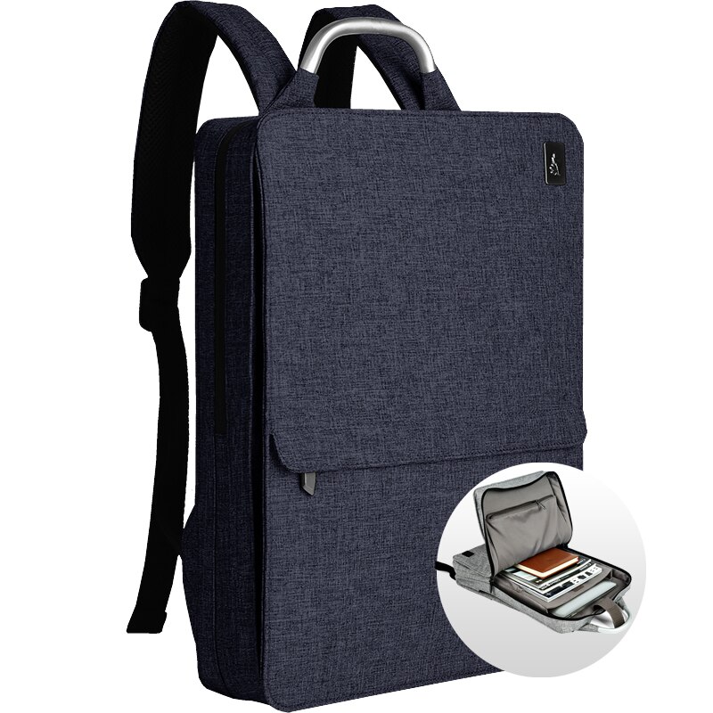 CAI Impermeabile 14 da 15.6 pollici Del Computer Portatile Zaino Uomini/Donne di lusso Sottile Sacchetto di Scuola zaino Da Viaggio di Affari di Stile di Modo bookbag: 1430 Blue