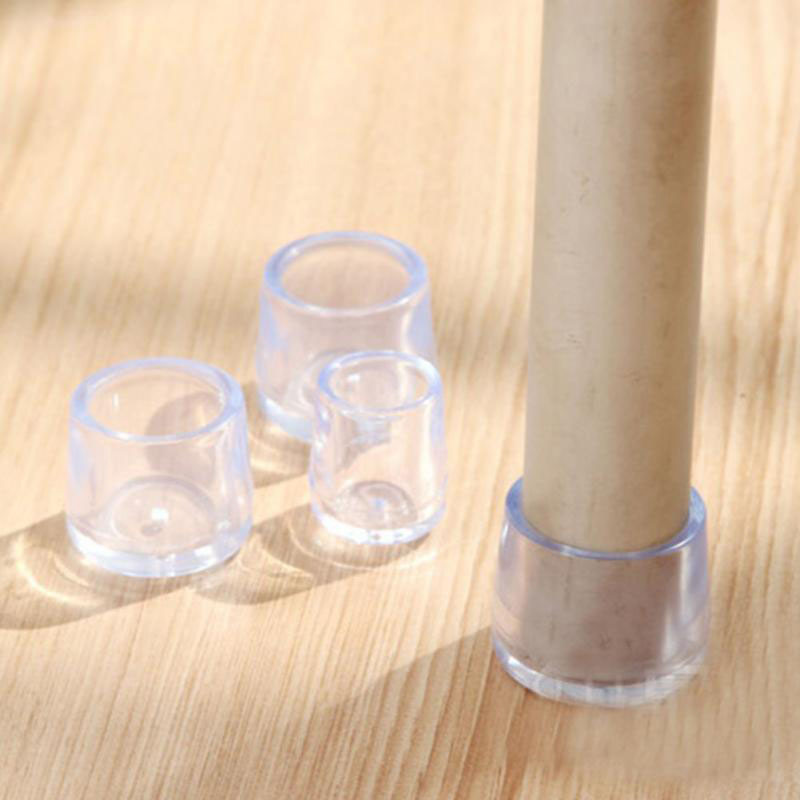 4pcs/set Chair Leg Caps Rubber Feet Protector Pads Furniture Table Covers Socks Plugs Cover Furniture Leveling Feet
