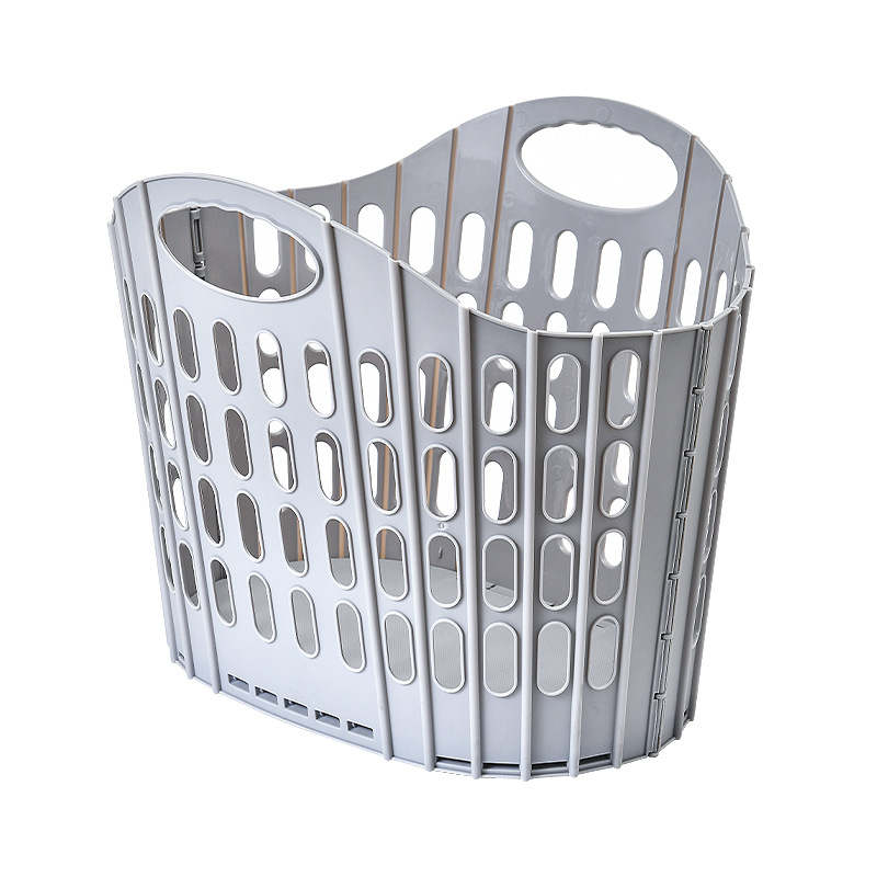 Foldable Laundry Basket Organizer for Dirty Wall Hanging Storage Clothes Hamper Hamper Breathable Laundry Large Woven Baskets: Gray