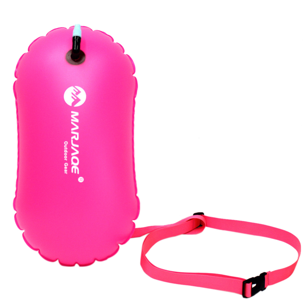 Veiligheid Opblaasbare Zakken Dikke Adult Swim Float Rescue Water Sport Levensreddende Enkele Ballon Dikker Zwemmen Tas: rose Red