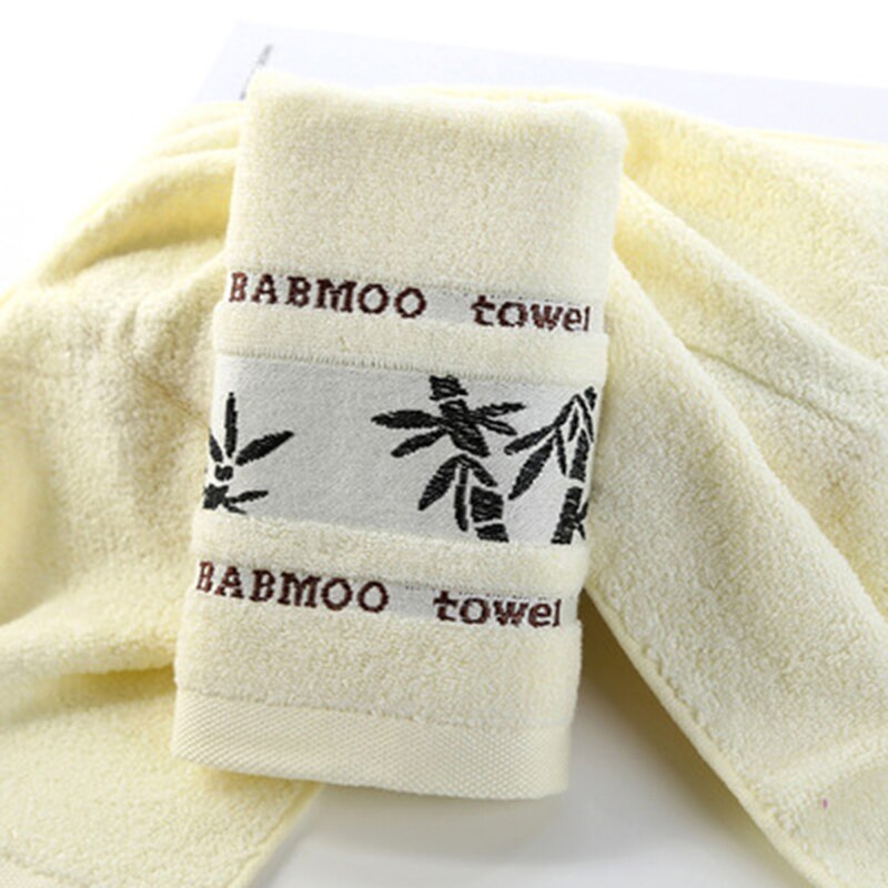 Black Ink Bamboo Jacquard Width Break Thick Hand Washing Towel Soft Best Value Towels Bathroom 3 Color Household Products