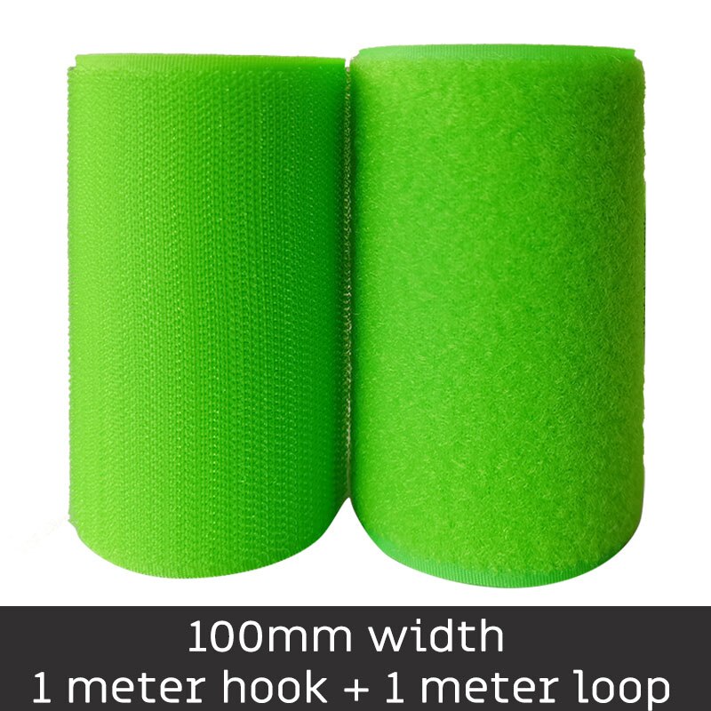 2-10Cm Breedte Lichtgroen Geen Lijm Haak Loop Sluiting Tape Voor Naaien Accessoires Tape Sticker Strap Diy: 100mm width