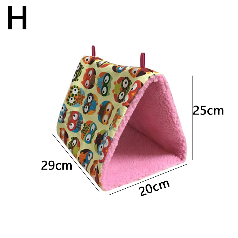 Warm Kooi Nest Tent Vogel Opknoping Cave Papegaai Schommel Speelgoed Kooi Nesten Papegaai Hangmat Vogel Opknoping Bed House Pluche winter: H-L