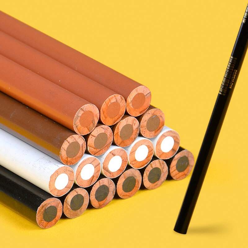 Stylo de peinture à charbon à haute brillance, 8 pièces, couleurs marron foncé/marron clair/noir/blanc, croquis, fournitures d'art peintes à la main pour étudiants