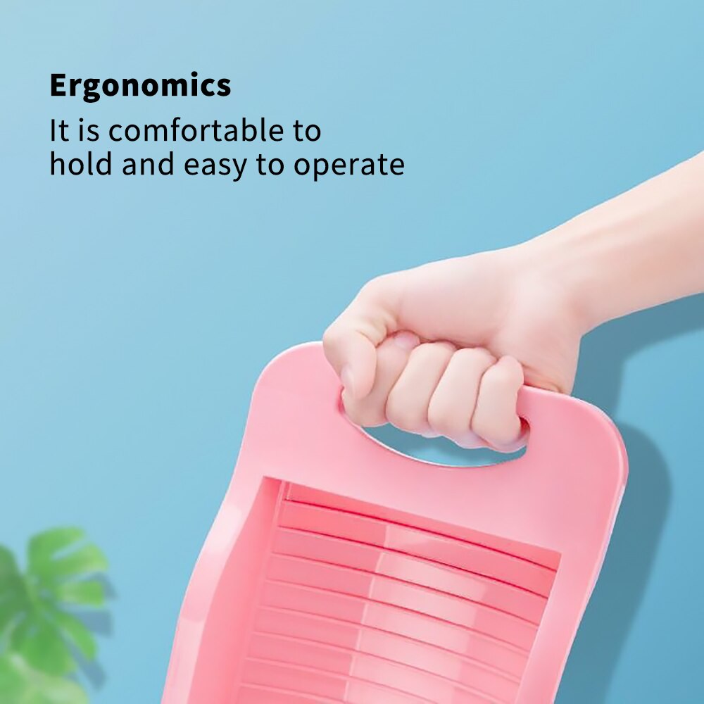 Plastic Washtub With Washboard Thick Laundry Basin Wash Baby Underwear Plastic Laundry Basin Clothe Cleaning Tool