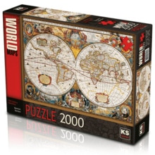 17th Century World Map Puzzle 2000 Piece Renaissance Old Earth Historical Jigsaw Puzzle Family Learning Time