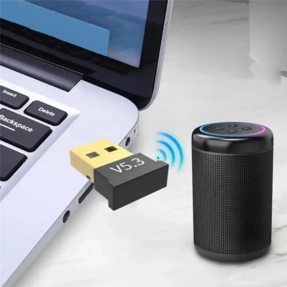 Usb bluetooth 5.3 adaptador sem fio bluetooth 5.1 dongle adaptador para computador portátil sem fio alto-falante receptor de áudio transmissor usb