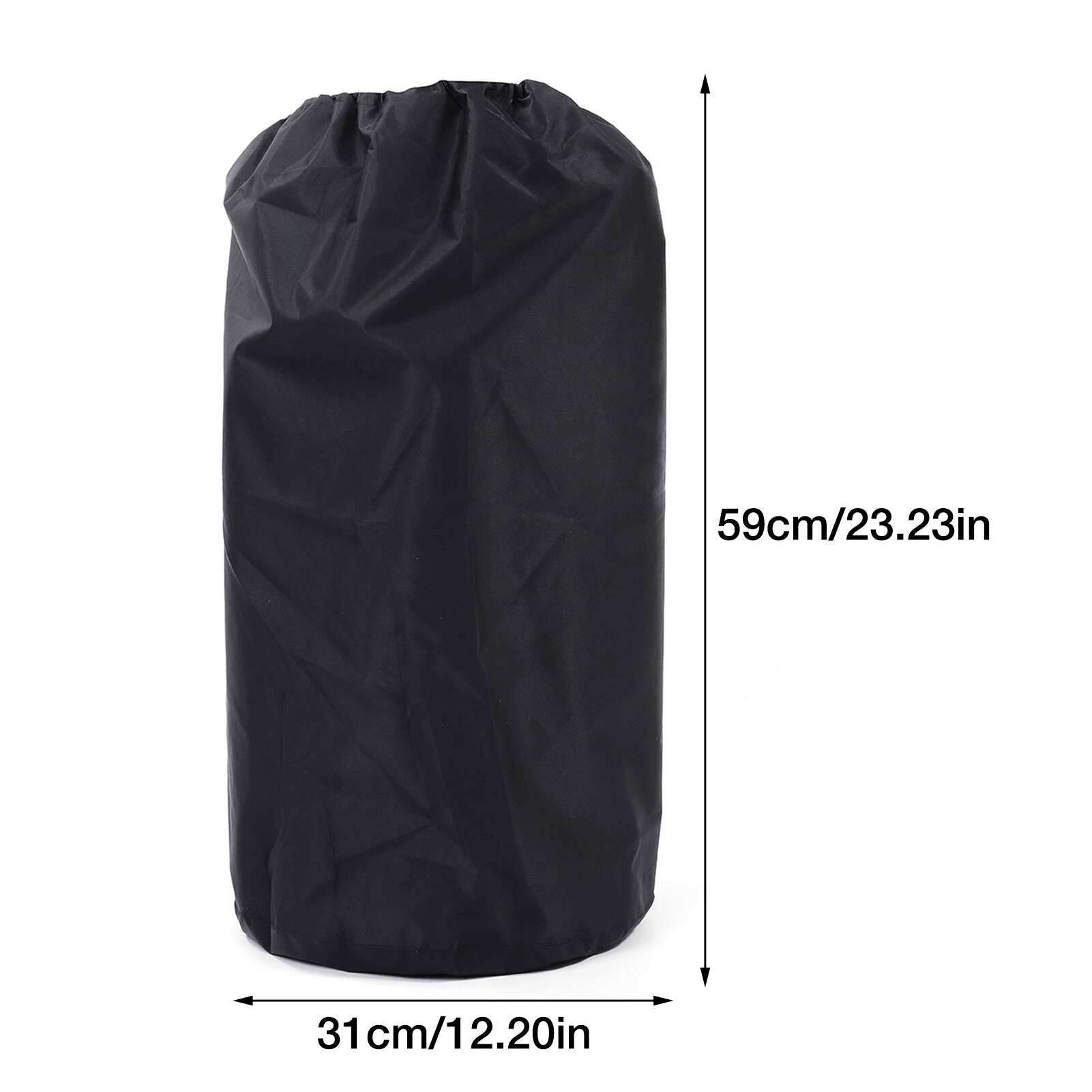 Propane Tank Cover Waterproof Dark Black Cover with Drawstrings Fits 20lb Tank Cylinder Gas Bottle Covers
