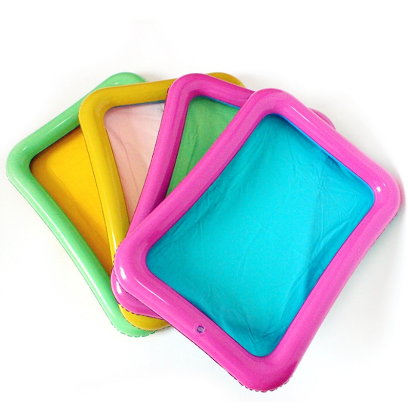 60*45Cm Dynamische Zand Lade Indoor Magie Spelen Zand Kinderen Speelgoed Ruimte Opblaasbare Accessoires Plastic Mobiele Tafel