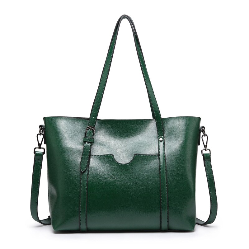 Hombro bolsa femenina de lujo del bolso de las mujeres bolsos de verano embrague sac mensajero vintage de cuero marrón grande tote bolsa: GREEN BAG