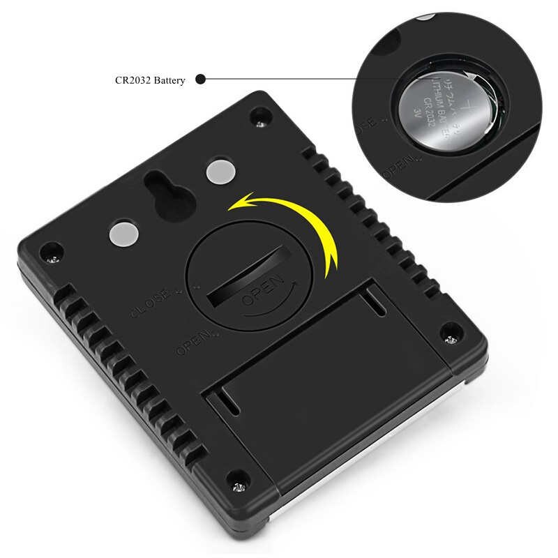 Amvolta Digitale nasser Bahnhof LCD drinnen Bequem Temperatur Sensor Feuchtigkeit Meter Thermometer Hygrometer Messgerät