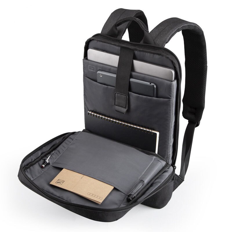 men's business casual backpack anti-splashing water-reducing backpack function external USB computer men's bag