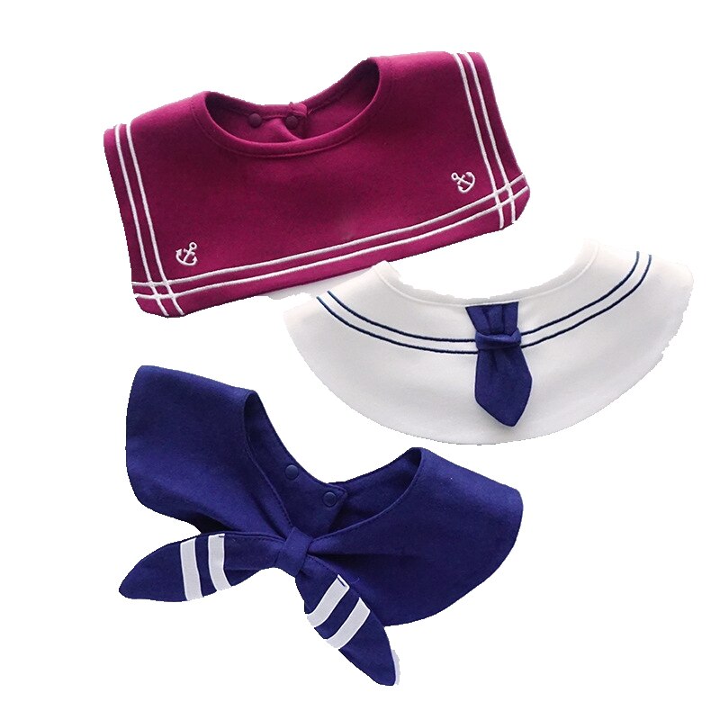 3 pezzi neonati panni Burp bavaglino in cotone embriatery neonati accessori essenziali prodotti per bambini per bambine nuovo