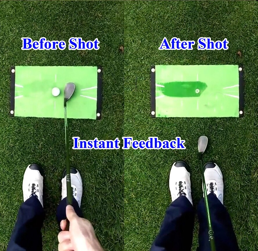 Colchoneta de entrenamiento de Golf, miniestera de entrenamiento con detección de bateo, juego de ayuda de práctica de Golf, para la oficina en casa, uso al aire libre